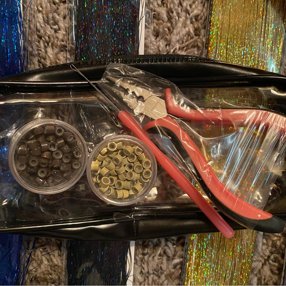 Colored Hair Strand Accessories-Brand New, never used and original packaging.